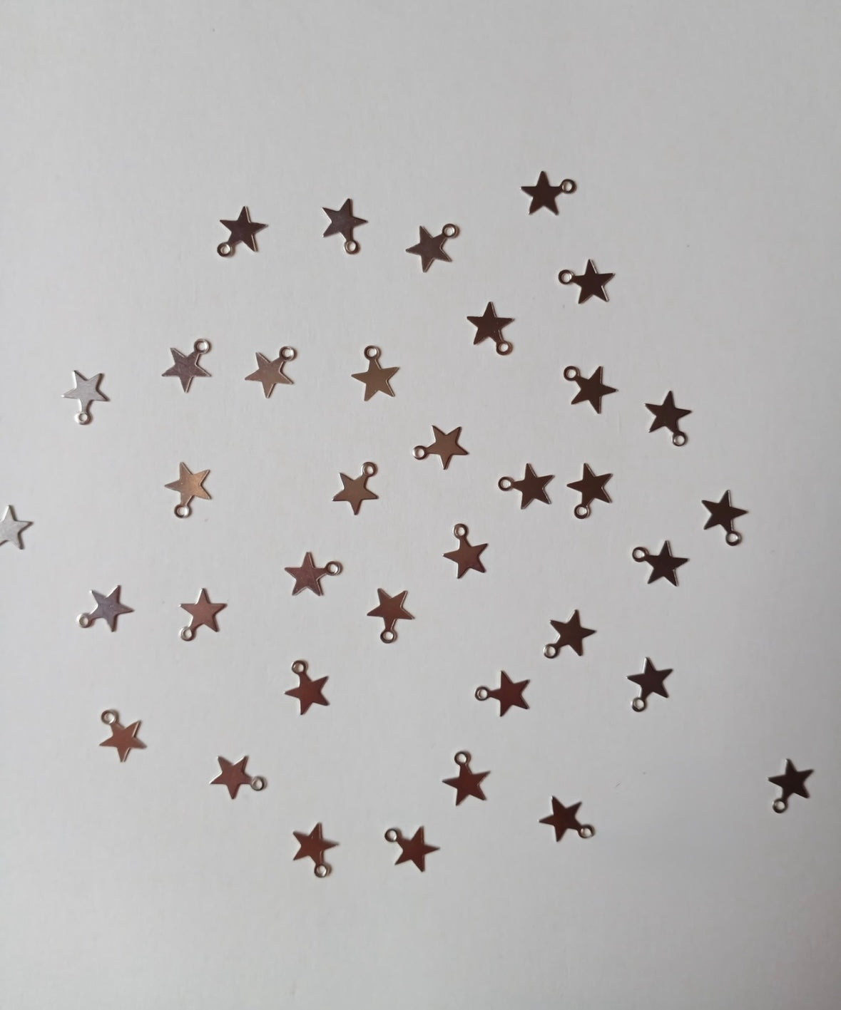 Pack of 10pcs silver star Charms