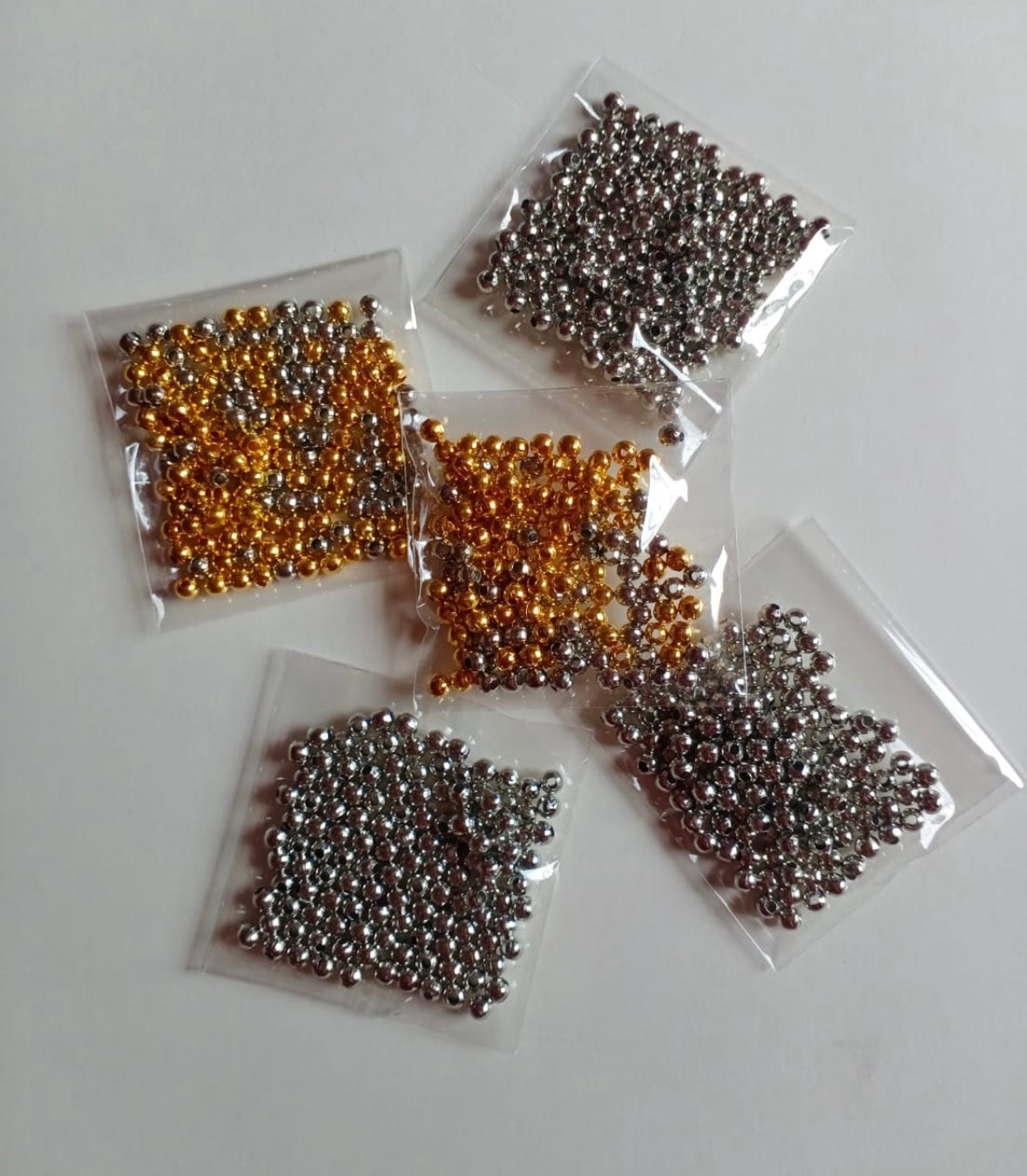 1Pack 15g Metal Beads 4mm