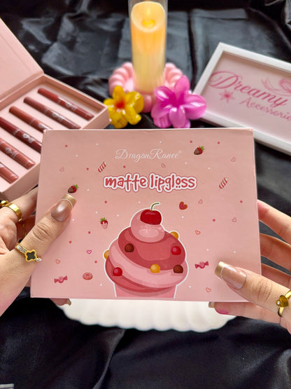 DragonRanee® Matte Lip Gloss Gift Set (Pack of 6)