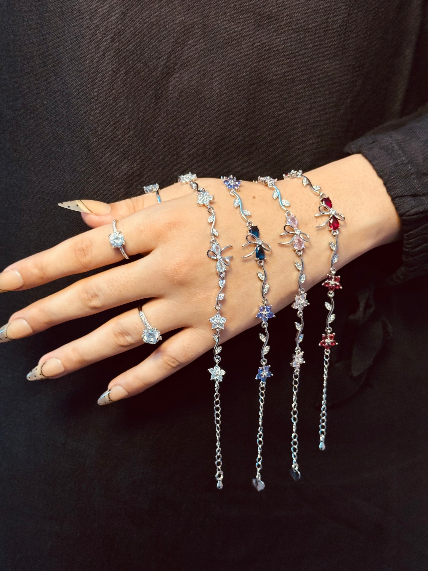 Rapunzel Flower Vine Bracelets (Stainless Steel)