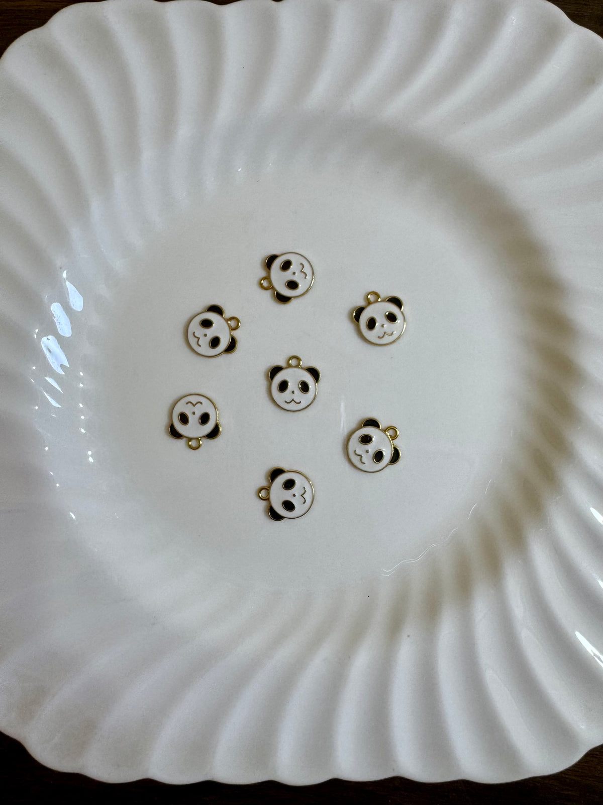 1Pc Face Panda Charm For Bracelets
