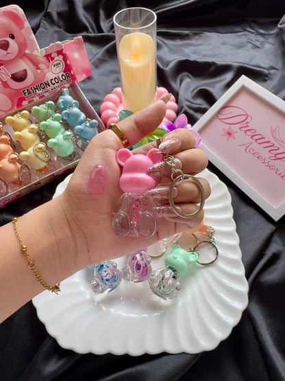Cute Teddy Bear Keychain Lip Tint (Long-Lasting & Waterproof)