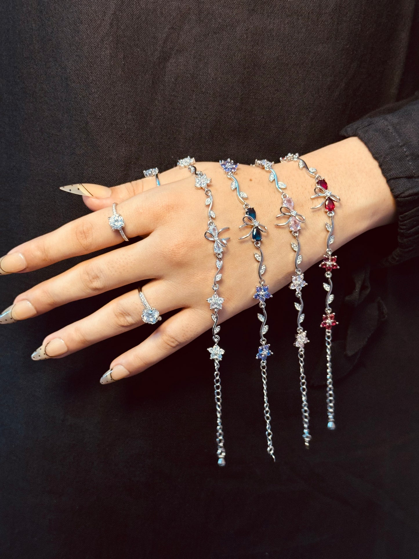 Rapunzel Flower Vine Bracelets (Stainless Steel)