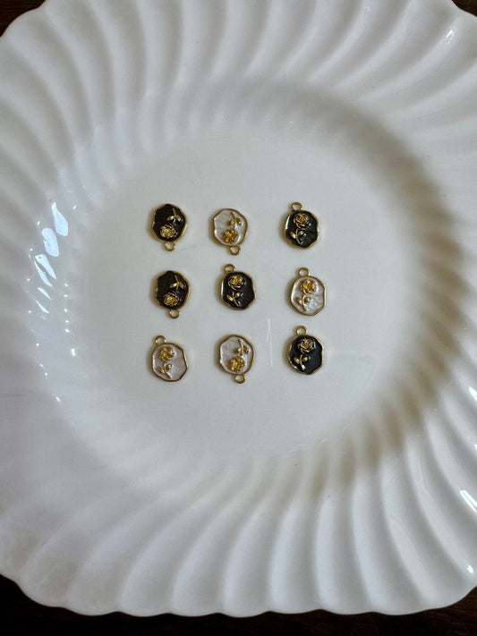 Oval Aesthetic Charms For Bracelets & necklace