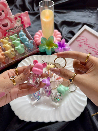 Cute Teddy Bear Keychain Lip Tint (Long-Lasting & Waterproof)