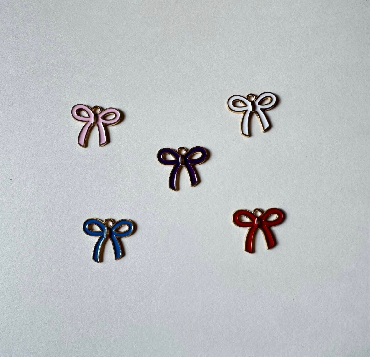 1pc Multi Bow Charm For Bracelets