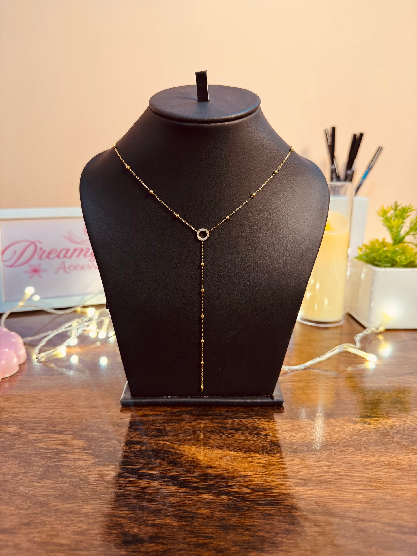 Stainless Steel Y shape Lariat Necklace