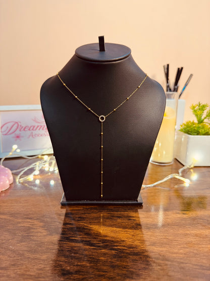 Stainless Steel Y shape Lariat Necklace