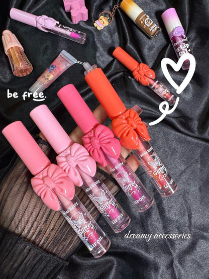 Miss Betty Glitter Bow Lip Oil 🎀