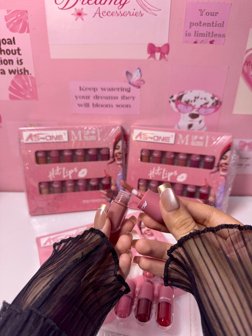 Pack of 12 KS-ONE Mini Pill Matte Lip Gloss Set