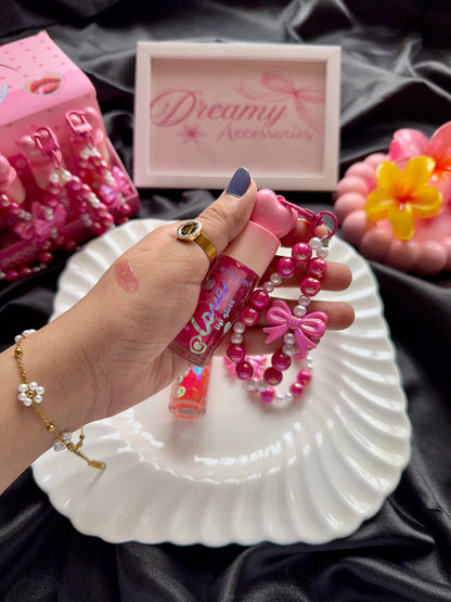 Sevencool Heart Lip oils with aesthetic keychain 🎀