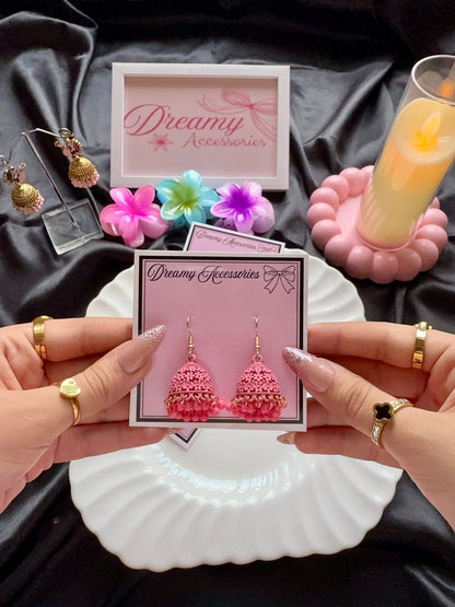 Textured Matte Hook Jhumkas 💖