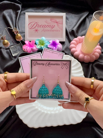Textured Matte Hook Jhumkas 💖