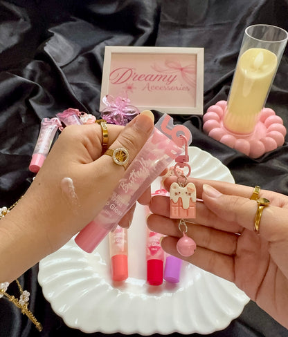 Romantic Rain Shinny Twice Lip gloss With Cute Charm