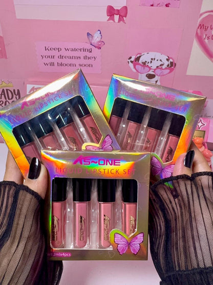 KS-ONE Liquid Lipstick 4-Piece Set