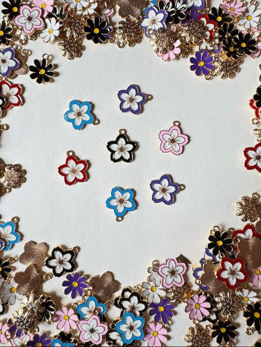 1pc Multi Floral Charms