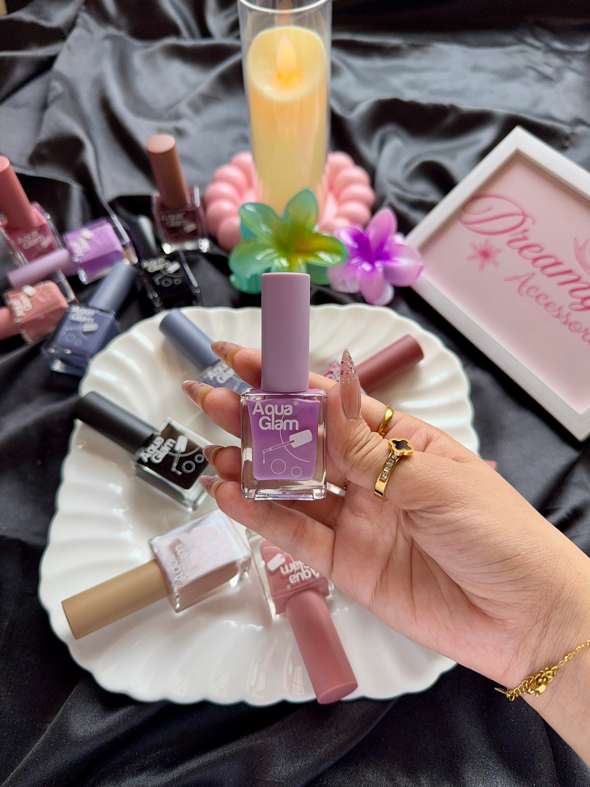 Aqua Glam Nail Polish Collection