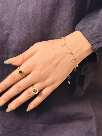 Stainless Steel Minimal Stone Bracelet 🤍