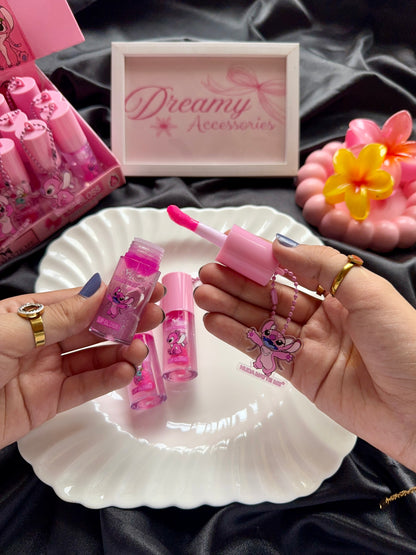 Huda Matte Me Lip oils With Adorable Character Keycharm 💕