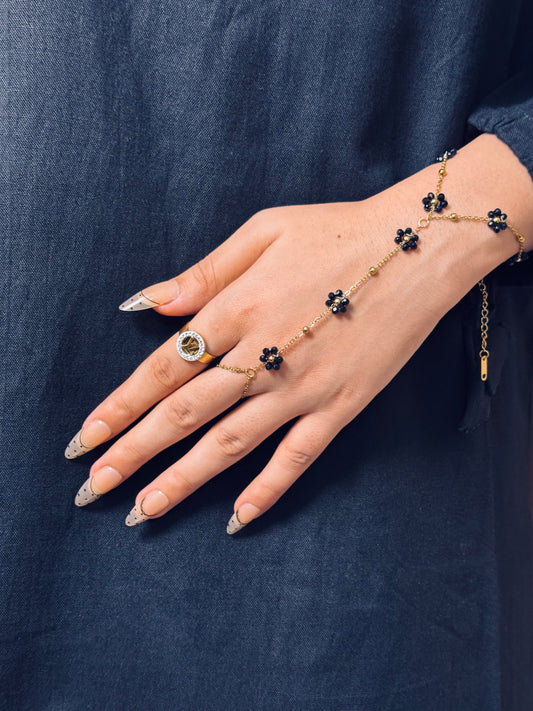 Stainless Steel Floral Handchains