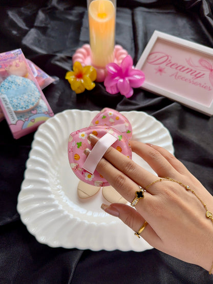 Kiss Lovely Printed Makeup Powder Puff & Mini Blender Set of 7