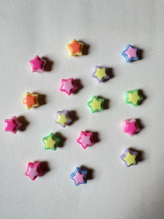 20pcs Star Beads For Handmade Jewelry