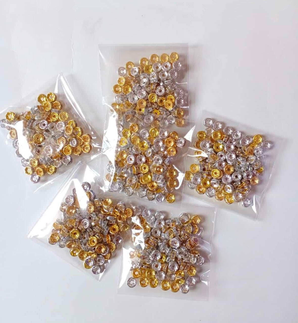 1Pack 10g Spacers Rings For Bracelets