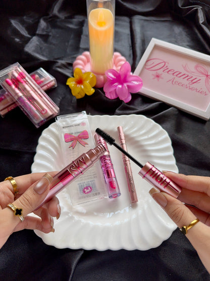 Romantic Rain Sky 3-in-1 Beauty Makeup Set (Mascara, Eyeliner & Lip Gloss)