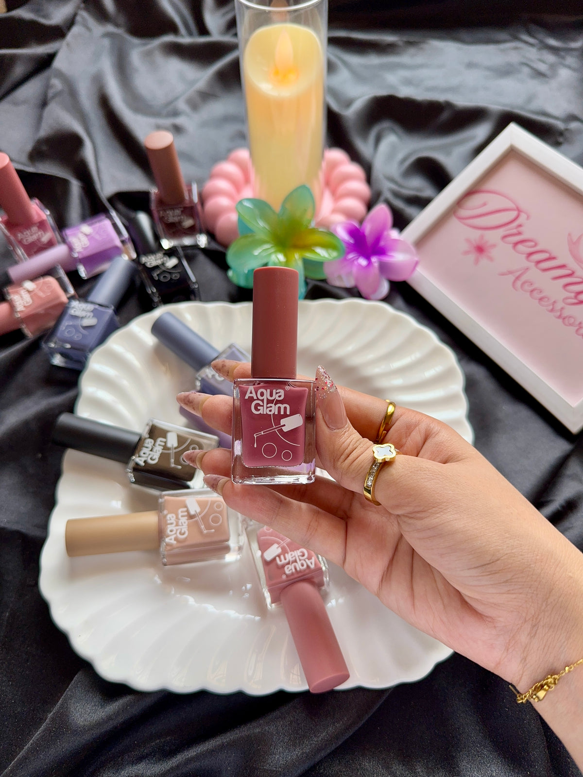 Aqua Glam Nail Polish Collection