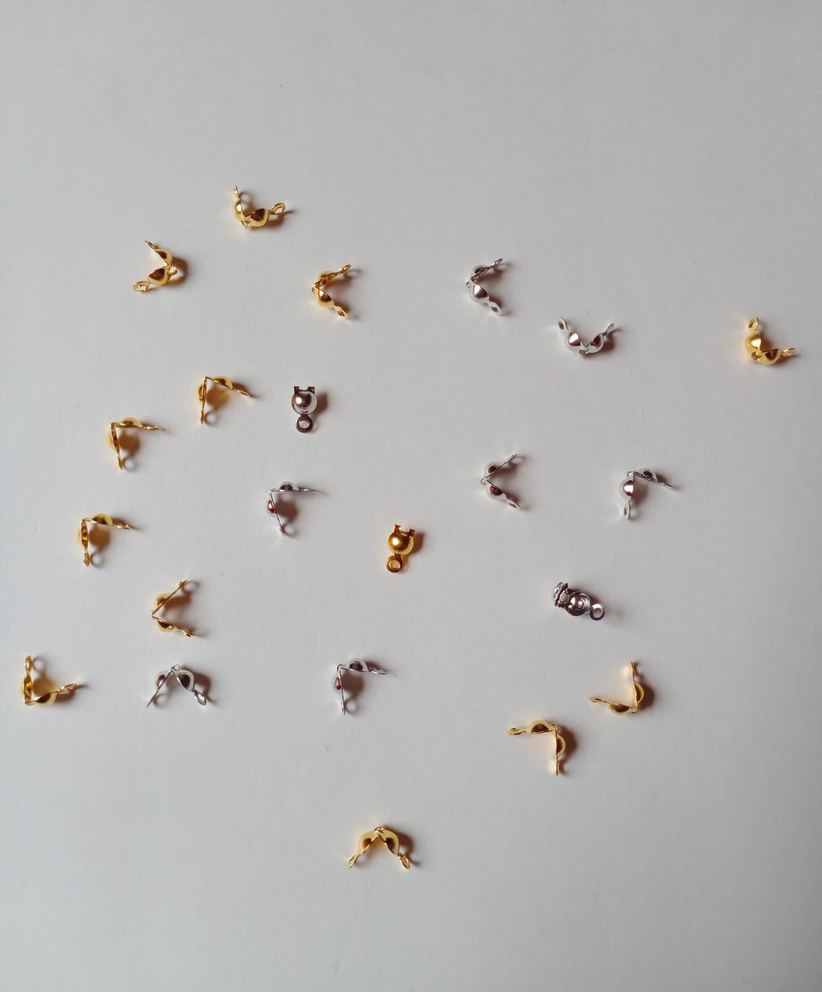 1Pack 40pcs Crimps Silver & Golden For Bracelets