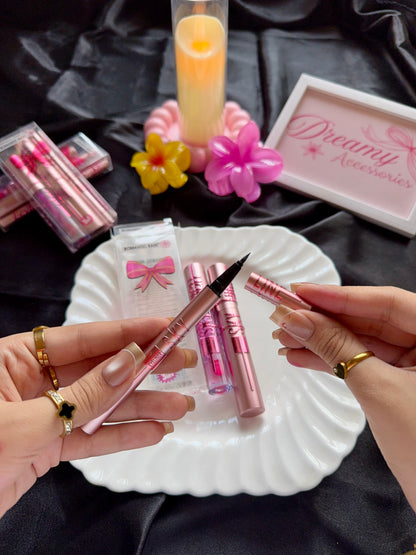 Romantic Rain Sky 3-in-1 Beauty Makeup Set (Mascara, Eyeliner & Lip Gloss)
