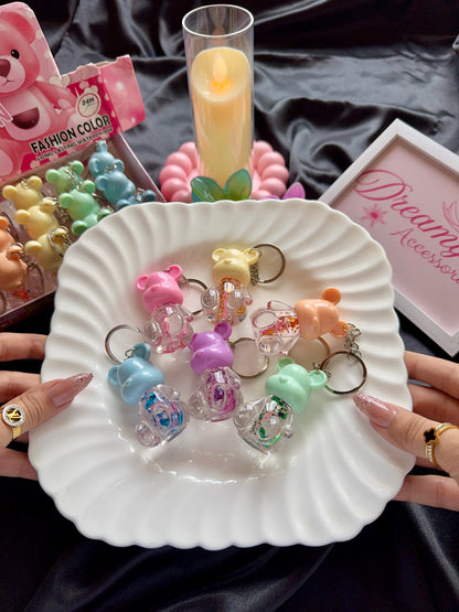 Cute Teddy Bear Keychain Lip Tint (Long-Lasting & Waterproof)