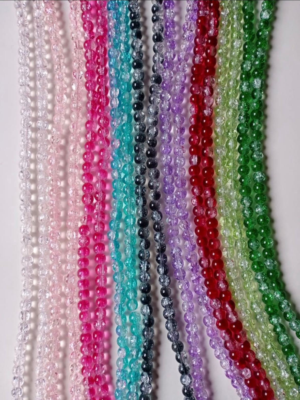 1 String 8mm Crack Beads