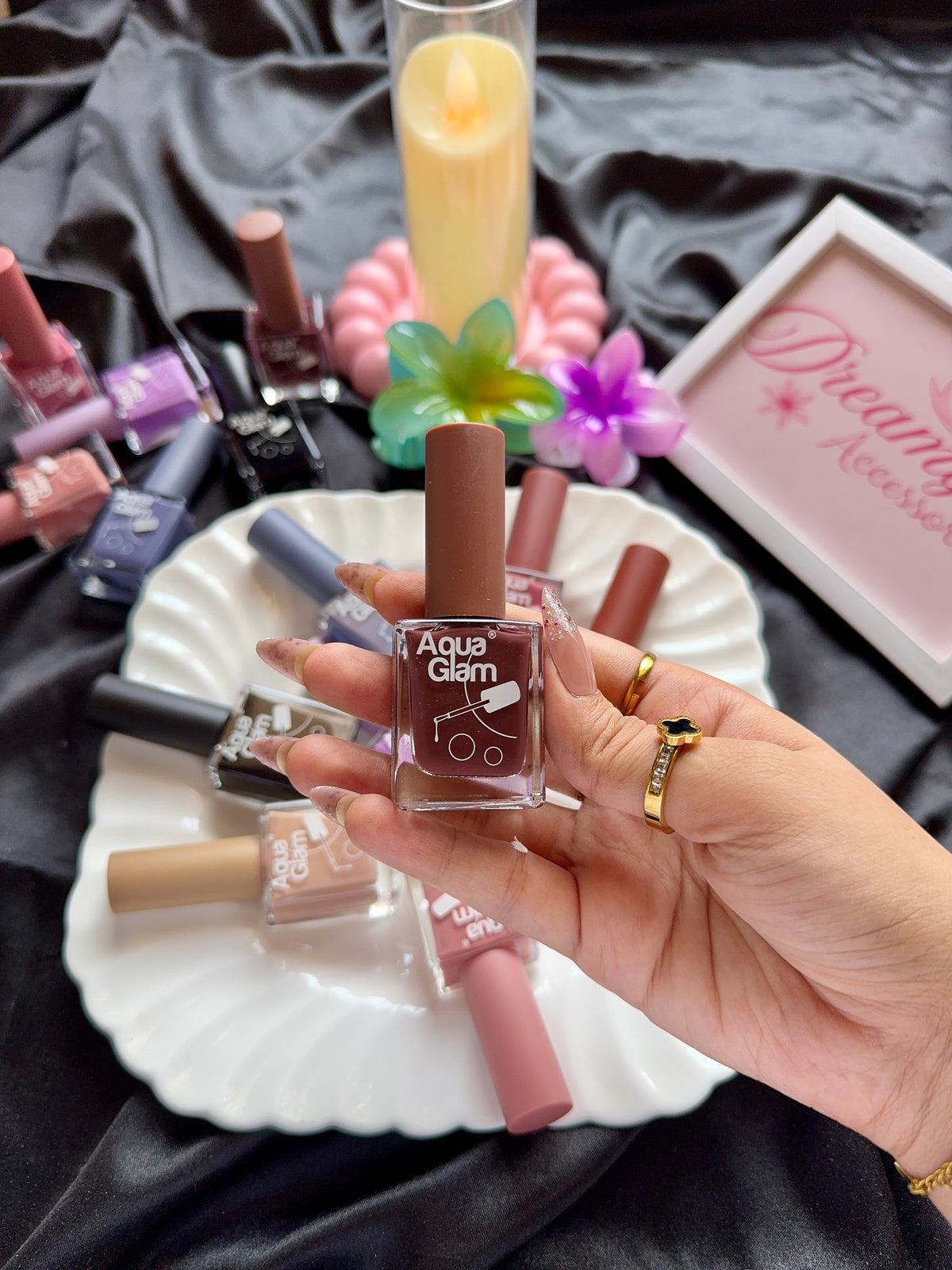 Aqua Glam Nail Polish Collection